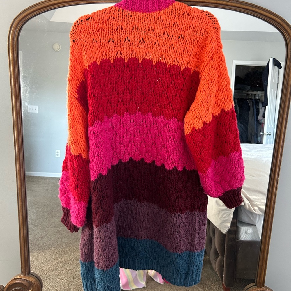 Farm Rio Striped Cardigan - Multicolored - Picture 4 of 8